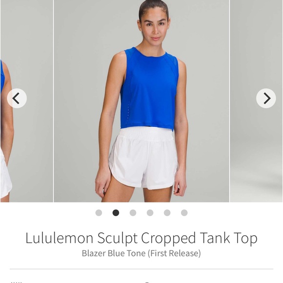 Sculpt tank blazer blue race tank. So pretty cute cut out in the back. - Picture 2 of 3